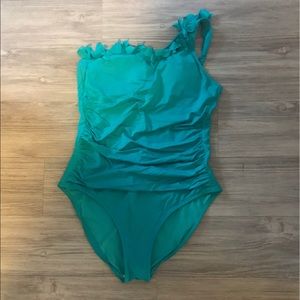 Kenneth Cole One shoulder One piece swimsuit